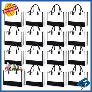Canvas Tote Bags Personalized Classic Retro Beach Wedding Gift Set Pack